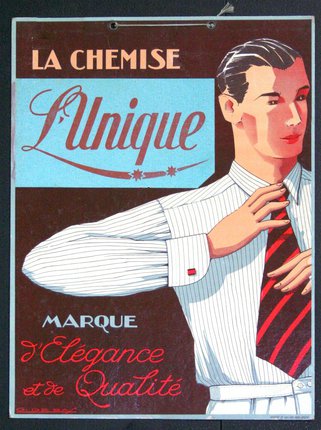 a poster of a man with a tie