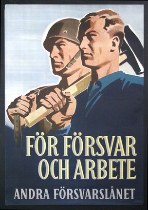 a poster of men holding a cane