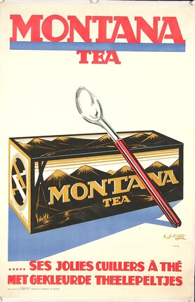 a tea box with a spoon