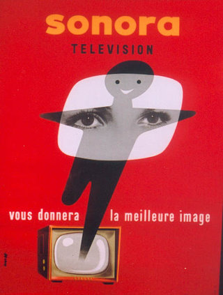 a red cover with a black and white image of a person's face