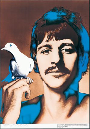 a man with a mustache and a bird