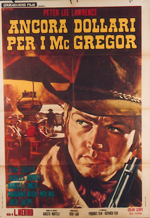 a movie poster of a man with a gun