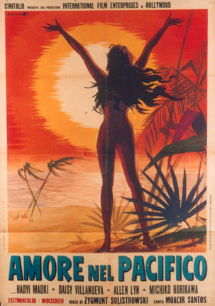 a poster of a woman with her arms raised