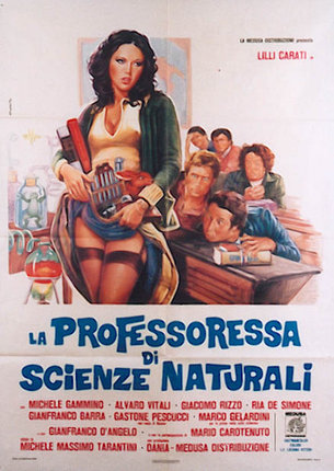 a poster of a woman holding a tool