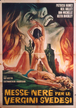 a movie poster with women in garments