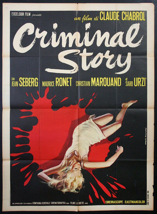 a movie poster with a woman lying on her back