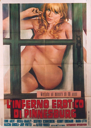 a poster of a woman sitting in a window