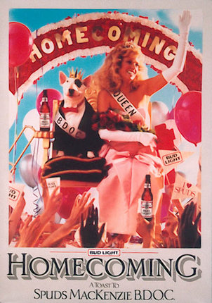 a poster of a woman and a dog