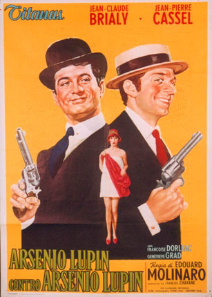 a poster of two men holding guns