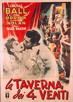 a movie poster with a man and woman kissing