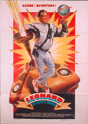 a poster of a man with a torch