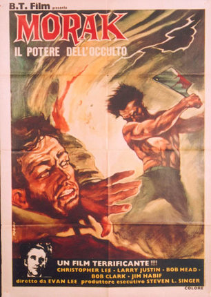 a poster of a man fighting with a knife
