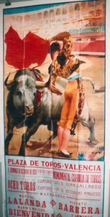 a poster of a bullfight