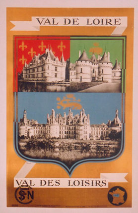 a poster with a castle and a castle