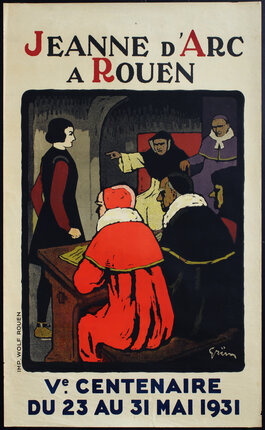 a poster of a man in a red robe