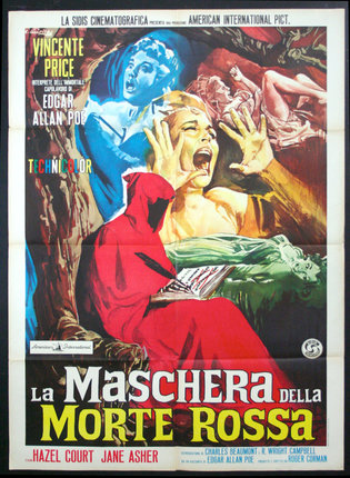 a movie poster with a man screaming