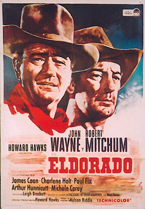a poster of two men wearing cowboy hats