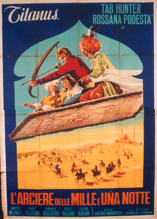 a poster of a man in a boat