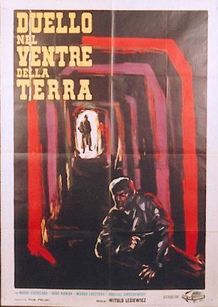 a poster of a man in a tunnel