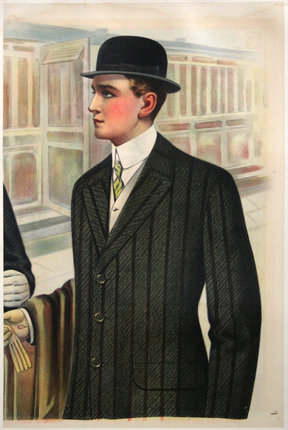a man wearing a hat and suit