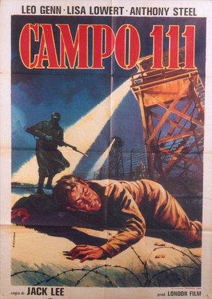 a movie poster of a man lying on the ground