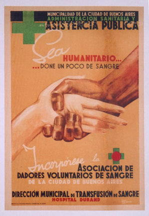 a poster with hands holding each other