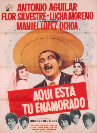 a poster of a man wearing a hat and a woman wearing a hat