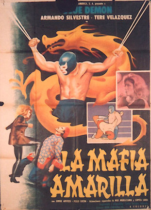 a poster of a wrestler