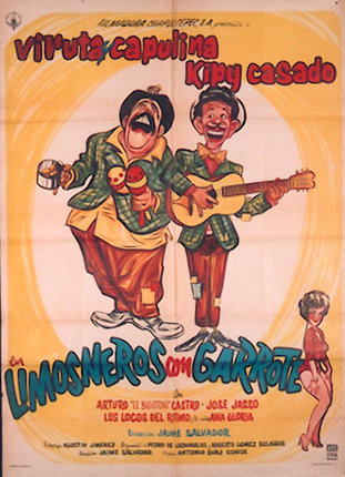 a poster of two men playing instruments