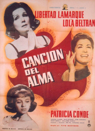 a poster of women with music notes