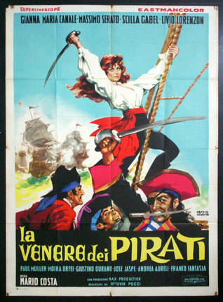 a movie poster of a woman holding swords