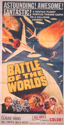 a poster of a battle of the worlds