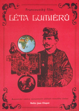 a red cover with a man holding a globe