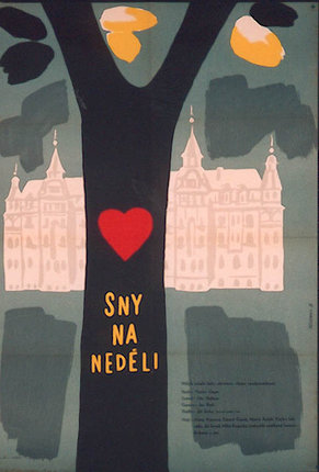 a poster of a man with a heart