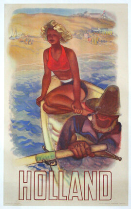 a woman sitting on a boat
