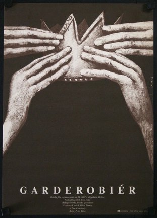 a poster with hands covering a heart
