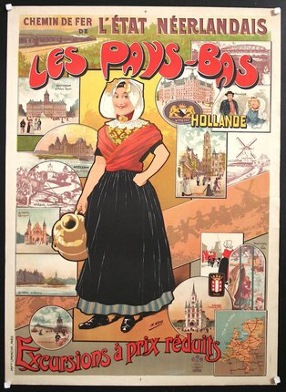 a poster of a woman holding a jug