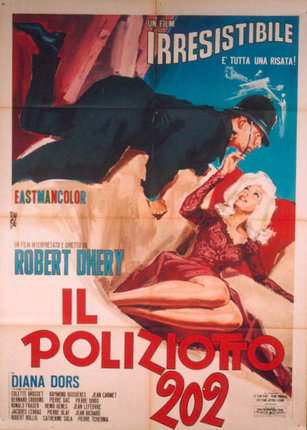 a movie poster with a man and a woman