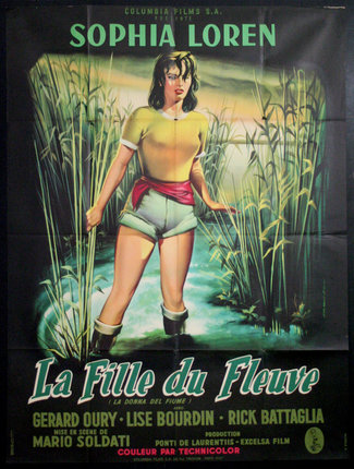 a poster of a woman in a field