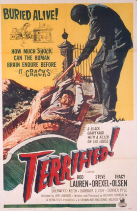 a movie poster of a man pulling a man in a wheelbarrow