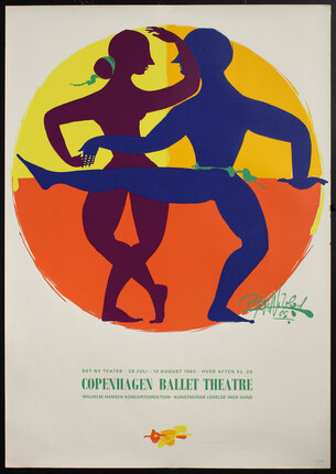 a poster of a couple dancing