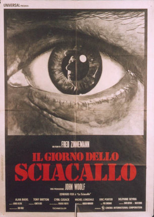 a movie poster of a man's eye