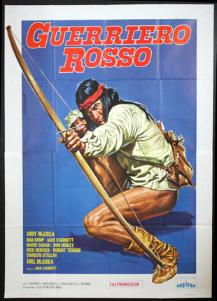a poster of a man holding a bow and arrow
