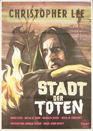 a poster of a man with a hood