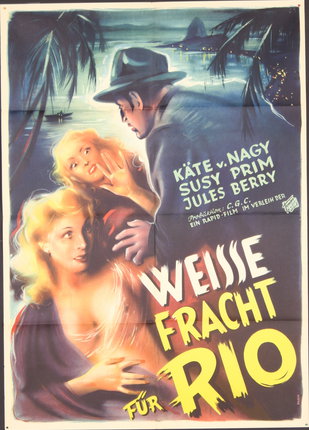 a movie poster of a man holding a woman