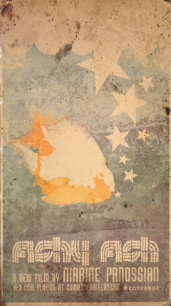a poster with stars and a fish