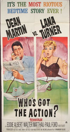 a poster of a man and woman on the phone