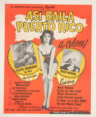 a poster with a woman in a swimsuit