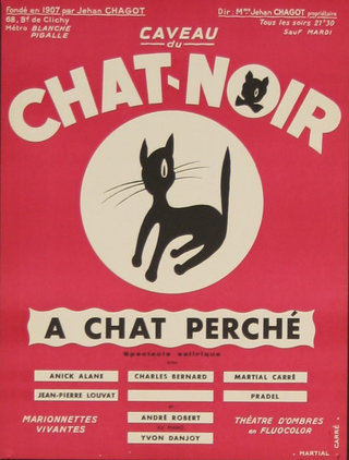a poster with a cat