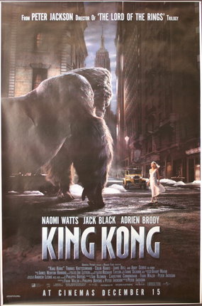 a movie poster of a giant gorilla
